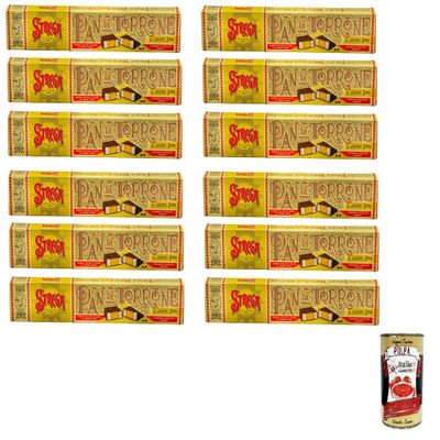 Italian Gourmet Strega di Torrone Soft Torrone Nougat, 12 x 150 g