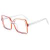PARWANA Large Square Computer Reading Glasses, Blue-Light Blocking, Magnifying, Anti-Eye-Strain, Clear, +250 view 1