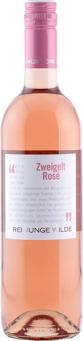 Zweigelt Rosé Burgenland Q.U.W. “Drei Junge Wilde” Dry Rosé Wine (1 x 0.75 L Bottle)