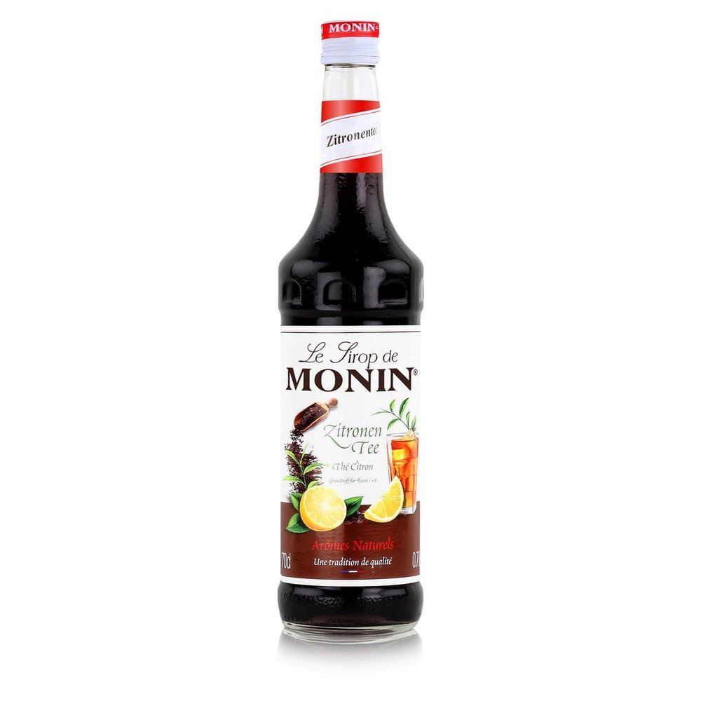 Monin Lemon Tea Syrup Concentrate (1 x 0.7 L) – Vegan, Natural, for Iced Tea, Cocktails & More