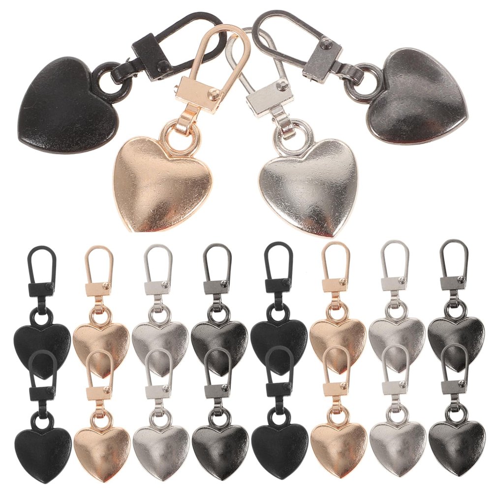 Lurrose 3 Sets of Practical Zipper Sliders, Zipper Repair Kit, Universal Replacement Zipper Pulls, 20 Pieces per Set
