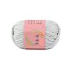 100 g Multicolor Handwoven Fabric Strips with Hook-Wrapped Wire, Dreamyaquagreen view 1
