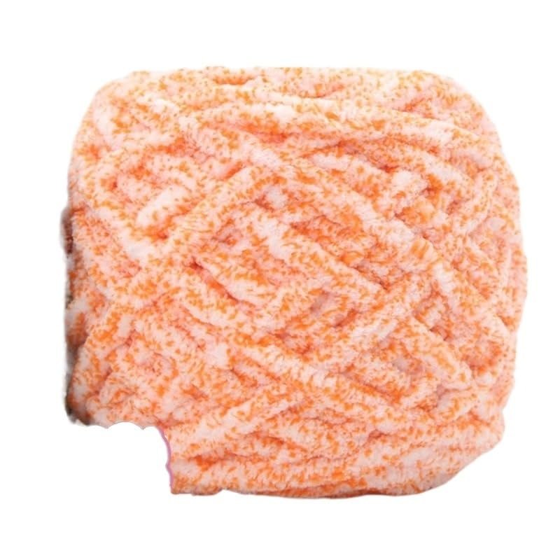 3-Piece Soft Snowflake Cotton-Blend Chenille Yarn, Chunky, for Hand Knitting and DIY Crochet Scarves (Color: 3PC 07)