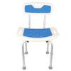 Shower Chair with Removable Backrest, Non-Slip, Height-Adjustable, 51 x 26 x 71–83 cm view 1