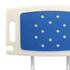 Shower Chair with Removable Backrest, Non-Slip, Height-Adjustable, 51 x 26 x 71–83 cm view 2