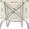Shower Chair with Removable Backrest, Non-Slip, Height-Adjustable, 51 x 26 x 71–83 cm view 4