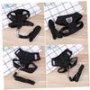 minkissy Adjustable Chest Harness for Small Dogs and Cats, Breathable, with Leash, Comfortable, Black view 1