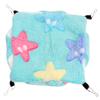minkissy 2-Pack Hanging Pet Beds, Double-Layer Plush Hammocks for Small Animals, Green with Stars view 2