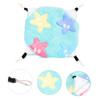 minkissy 2-Pack Hanging Pet Beds, Double-Layer Plush Hammocks for Small Animals, Green with Stars view 4
