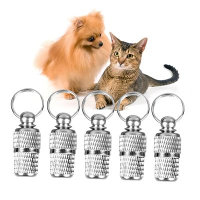 minkissy 6-Pack Pet ID Name and Address Tags for Dogs, Easy to Attach for Your Pet’s Protection