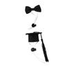 Abaodam Pet Costume for New Year Parties - 2 Piece Set with Adjustable Felt Graduation Cap and Black Bow Tie for Guinea Pigs and Sugar Gliders view 1