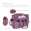 Lmbabter Diaper Bag Tote with Upgraded Changing Station, Multifunctional Baby Bag with Adjustable Shoulder Strap, Purple, One Size view 3