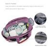 Lmbabter Diaper Bag Tote with Upgraded Changing Station, Multifunctional Baby Bag with Adjustable Shoulder Strap, Purple, One Size view 4