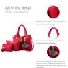 WolFum 3-Piece Women's Handbag and Shoulder Bag Set, Soft PU Leather view 3