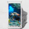 Odot Fitted Crib Sheet, Ocean Sea Turtle Print, 90 x 140 cm view 1