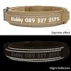 SARUEL Personalized Reflective Dog Collar, Green, L view 4