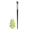 Angled Nose Contour Brush Set with Green Sequin Christmas Tree Sponge view 1