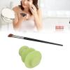Angled Nose Contour Brush Set with Green Sequin Christmas Tree Sponge view 3
