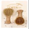 2-Piece Baby Brush Set with Goat-Hair and Cradle Cap Brushes view 4