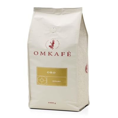 Omkafe Espresso Coffee - Oro (Tipo Oro) - Finely Ground Beans, 1,000 g
