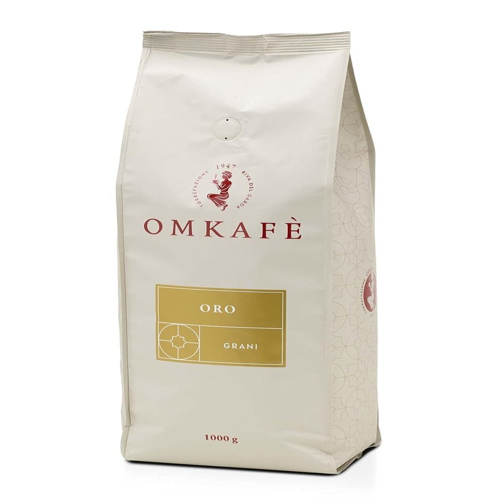 Omkafe Espresso Coffee - Oro (Tipo Oro) - Finely Ground Beans, 1,000 g