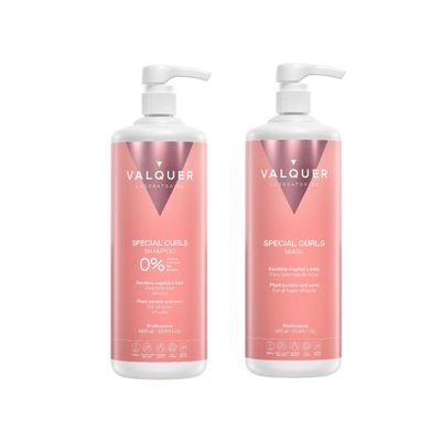 VALQUER Curly Girl Set | Shampoo 1 L + Hair Mask 975 ml