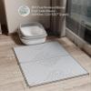 OHMO Cat Litter Mat, Premium Silicone, 23.6 x 15.7 in, 2-Pack, Beige view 2