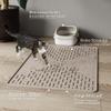 OHMO Cat Litter Mat, Premium Silicone, 23.6 x 15.7 in, 2-Pack, Beige view 3