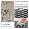 OHMO Cat Litter Mat, Premium Silicone, 23.6 x 15.7 in, 2-Pack, Beige view 4