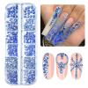 Makartt Crystal Nail Rhinestones, Dark Blue, Flat-Back for Crafts view 1