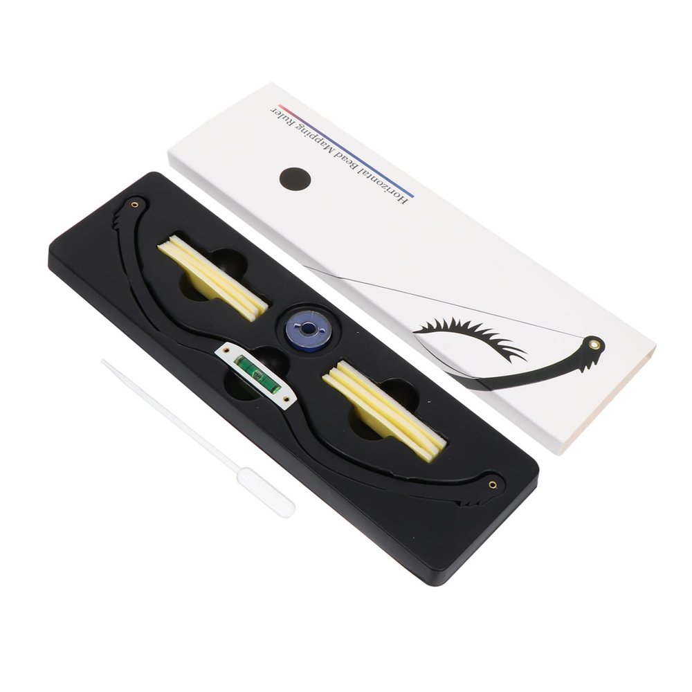 FRCOLOR 4-Piece Premium Adjustable Eyebrow Mapping Ruler for Precise Brow Shaping