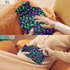 Hot Water Bottle, 2 L, Soft Plush Cover with Gothic Bats, Moons & Stars view 2