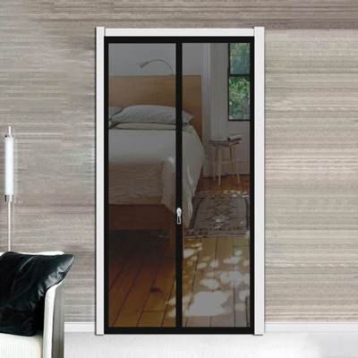 Magnetic Fly Screen Door for Balcony or Patio Doors, 90 x 200 cm, Black