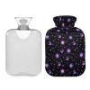 2 L Hot Water Bottle with Soft Plush Cover, Moon, Sun and Stars view 4