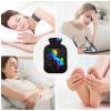 1-Liter Hot Water Bottle with Soft Plush Unicorn Cover view 3