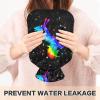 1-Liter Hot Water Bottle with Soft Plush Unicorn Cover view 4