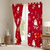 Cute Cartoon Penguin Blackout Curtains, Christmas Snowman and Santa Curtains for Kids’ Rooms, Happy New Year, 117W x 183L view 3