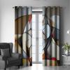Picasso-Style Abstract Painting Blackout Curtains, Thermal Insulating Energy-Saving Curtains, Heat and Cold Protection for Bedroom, 2 Panels, W132 x L308 cm view 3