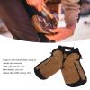 Septpenta Professional Leather Farrier Chaps, Adjustable Belt, 4 Pockets, One-Touch Closure, Mesh Lining, 73 x 37 cm view 3