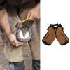Septpenta Professional Leather Farrier Chaps, Adjustable Belt, 4 Pockets, One-Touch Closure, Mesh Lining, 73 x 37 cm view 4