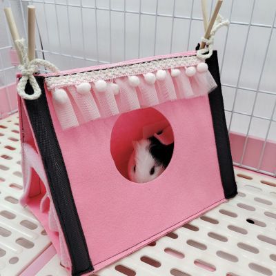 MINGZHE Guinea Pig Hideout Tent, Pink