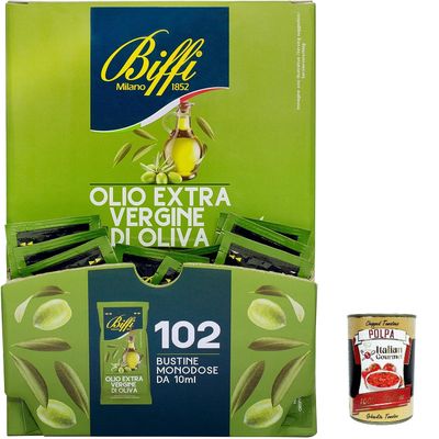 Italian Gourmet Extra Virgin Olive Oil Portion Packs, 102 x 10 ml