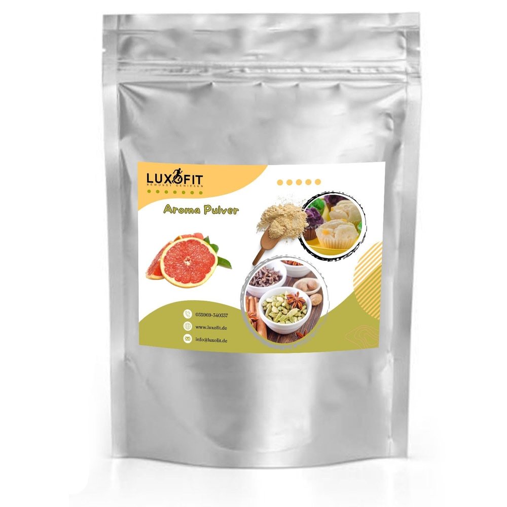 Luxofit Grapefruit Flavor Powder, Intense Flavor, Suitable for Flavoring Foods and Beverages, Vegetarian and Vegan, GMO-Free, Made in Germany (200 g)