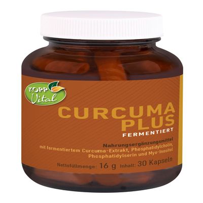 KOPP Vital Curcuma Plus Fermented Capsules, 16 g, 30 Capsules