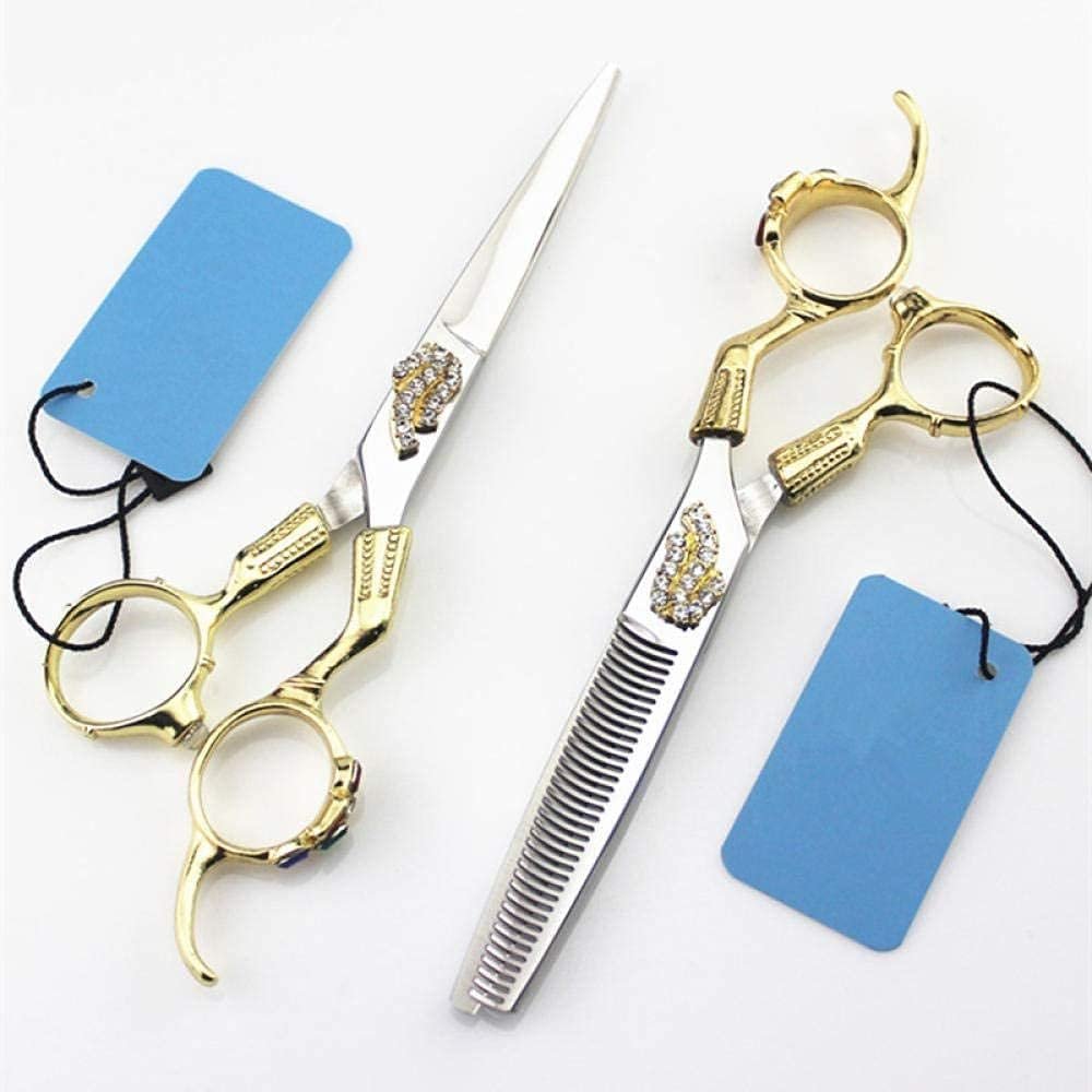 Professional 440C 6-Inch Retro Gold Hairdressing Scissors