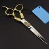 Professional 440C 6-Inch Retro Gold Hairdressing Scissors view 2