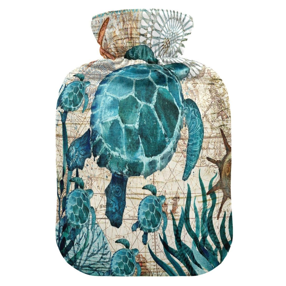 Vintage-Style Hot Water Bottle with Cover