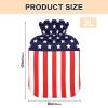 HMZXZ 2 L Hot Water Bottle with Cover, Abstract American Flag Design view 3