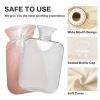 HMZXZ 2 L Hot Water Bottle with Cover, Abstract Red-Gold Foil Design view 4