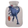 HMZXZ Hot Water Bottle with Cover, Basketball Player/Dinosaur, 2 L PVC, for Pain Relief view 1